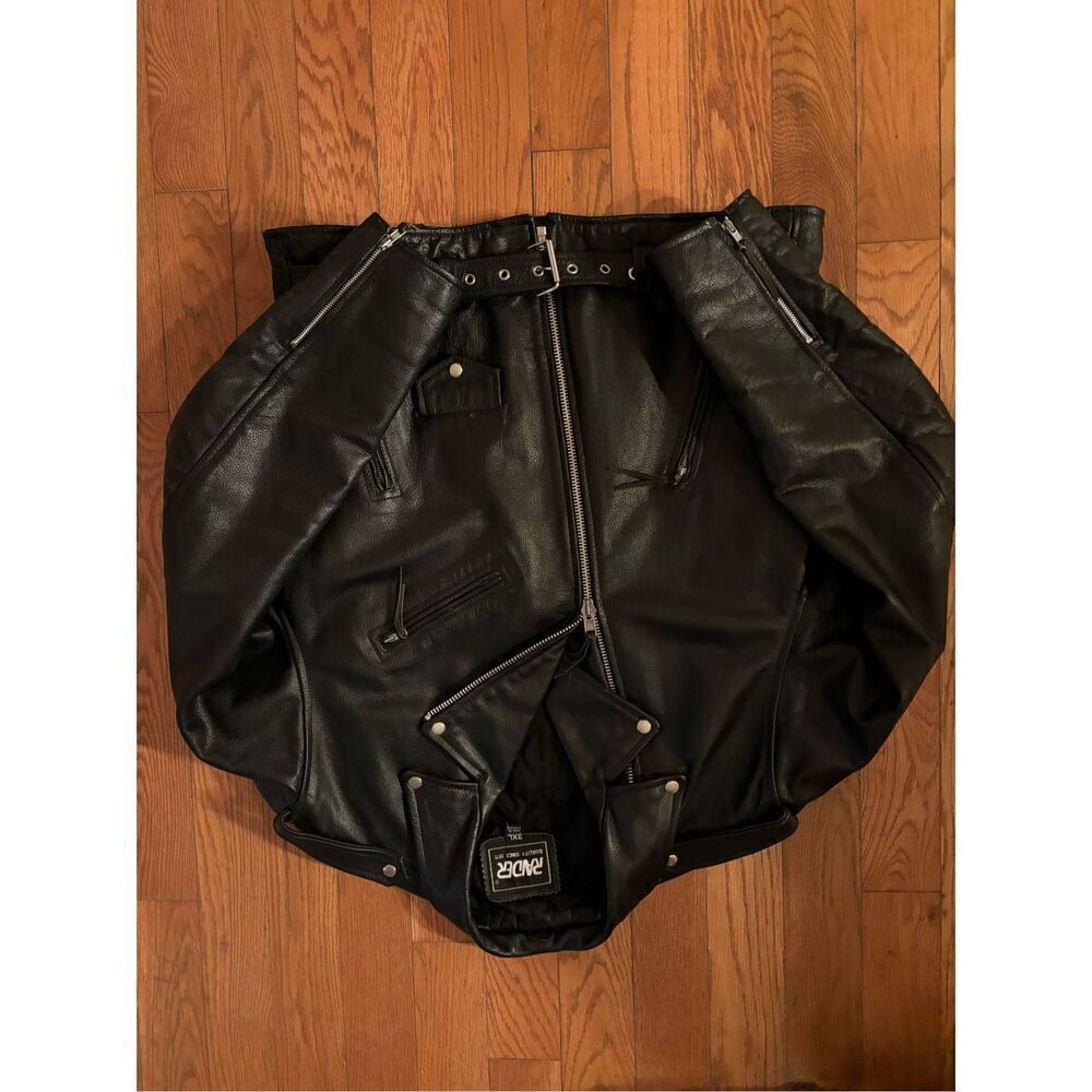 Vintage Raider Leather motorcycle Jacket